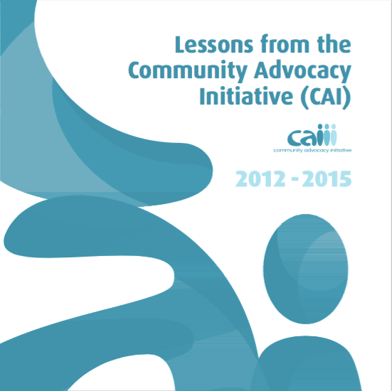 Lessons from the Community Advocacy Initiative