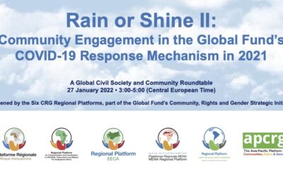 Rain or Shine II: Community Engagement in GF C19RM 2021 – Presentation slides