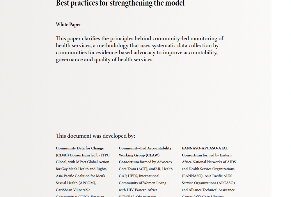Community-led Monitoring: Best Practices for Strengthening the Model