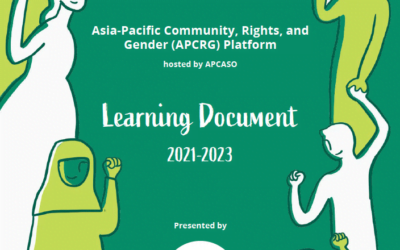 APCRG Platform 2021-2023 Learning Document