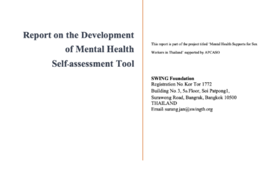 Report on the Development of Mental Health Self-Assessment Tool