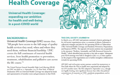 2023 Political Declaration on UHC Advocacy Brief